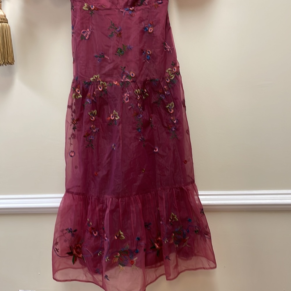 New Let Me Be Embroidered Maxi Dress By Anthropologie!!🔥🔥🔥 - Picture 7 of 16
